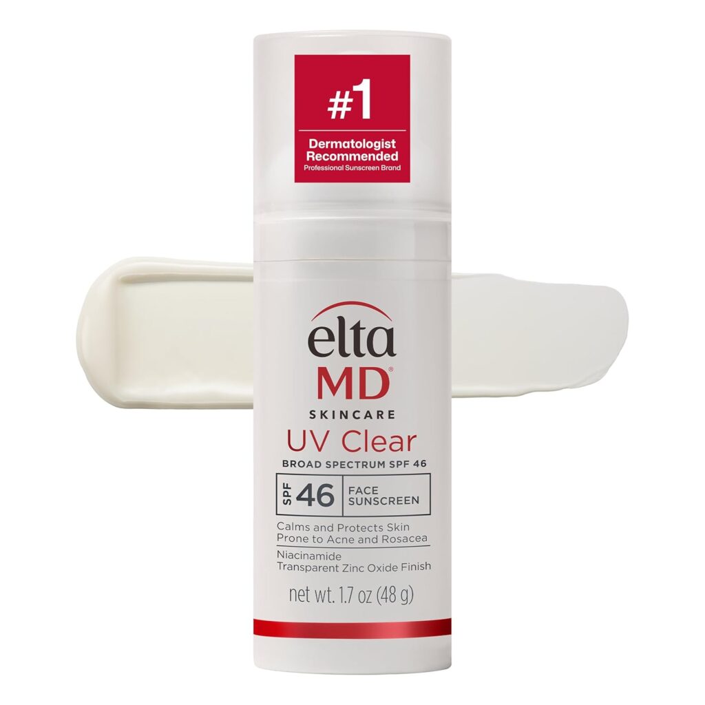 EltaMD UV Clear sunscreen with zinc oxide SPF 46 and SPF 50