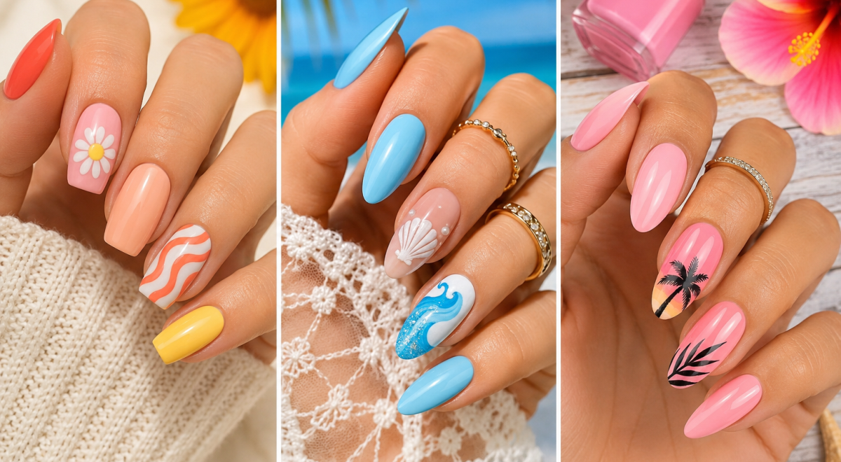 The hottest ongles ete trends of 2026 include bright colors, glossy finishes, floral nail art, and simple summer manicure ideas perfect for every style.