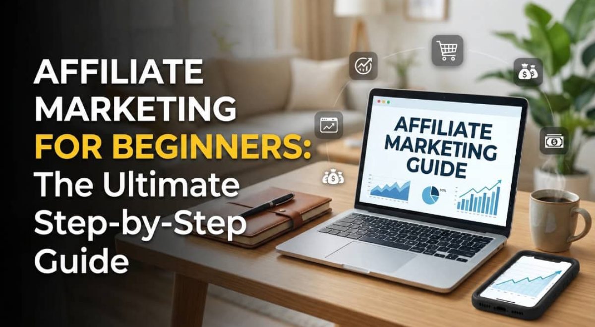 A detailed beginner-friendly guide explaining how to build a real affiliate marketing business from scratch in 2026